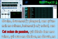 Exemple de fentre des paroles synchro mots par mots avec le logiciel Van Basco.