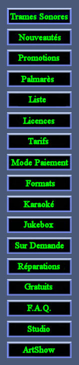 Menu des liens vers tous les services musicaux offerts. MidiTop10.